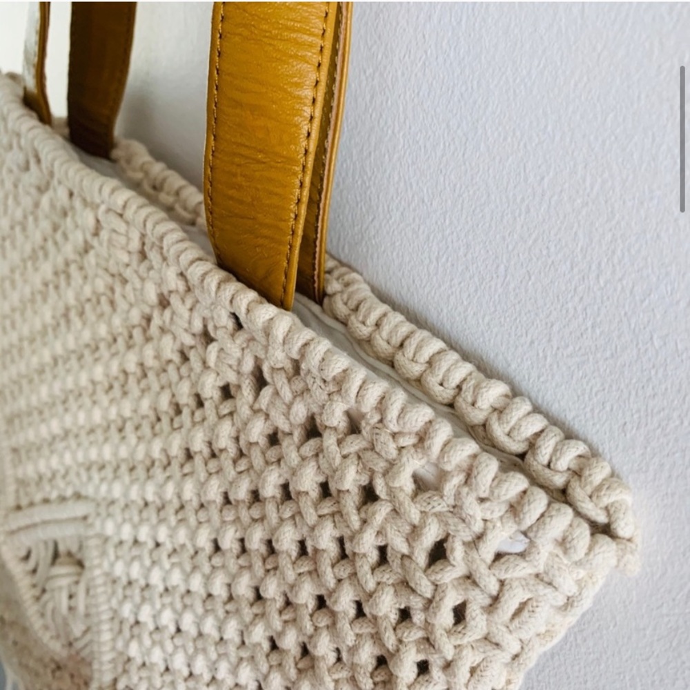 NEW Macrame Spring Shoulder Shopper Bag - Picture 6 of 16